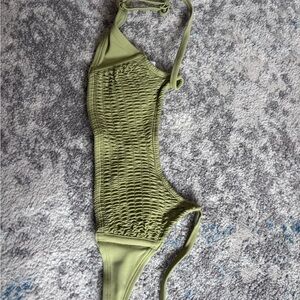 Olive Green Bikini Swimsuit Top